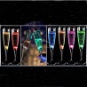  Copas Champagne Luz Led