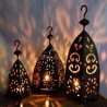 Farol Hexagonal de Hierro para Vela