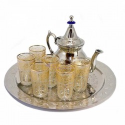 Complete Moroccan Arabic tea set