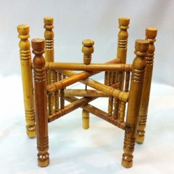 Folding table structure for Moroccan tea table