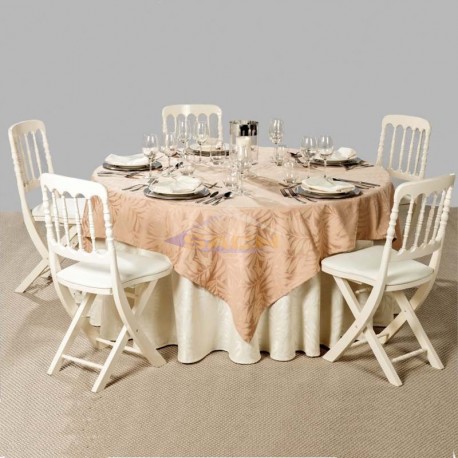 Cubremantel Hojas Jacquard 180