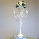 White chandelier 75cm with 5 arms