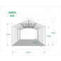 Marquee / Party fire proof Tent 8x12 XXL Marquee / Party fire proof Tent 8x12 XXL