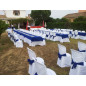 Plain rectangular tablecloth  187 x 76 
