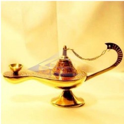 Lampara de Aladin de bronce