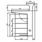 Barra bar con luz recto, Breakline Barra bar con luz recto, Breakline