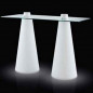 Large rectangular illuminated table, Double Peak Large rectangular illuminated table, Double Peak