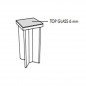 Top glass for X2 table