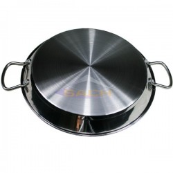 Paella antiaderente em aço inoxidável