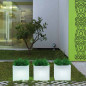 Illuminated square flowerpot, Narciso