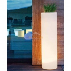 Macetero con luz, Palma