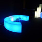 Puff curvado com luz Puff curvado com luz