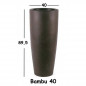 Illuminated flowerpot, Bambu