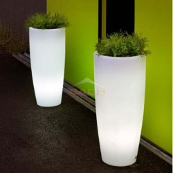 Macetero con luz, Bambu