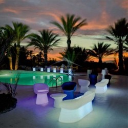 Banco con luz, Menorca