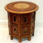 Moroccan wood-carved folding table Moroccan wood-carved folding table