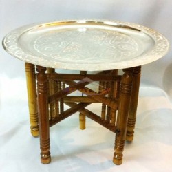 Estructura plegable para mesa de té marroquí 