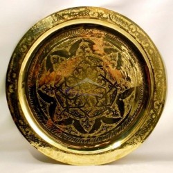 Bandeja de chá em bronze