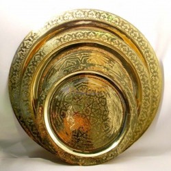 Bandeja de chá em bronze