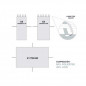 Conjunto cortinas y techo