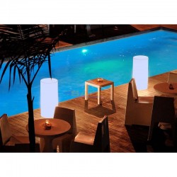 Macetero con luz, Palma