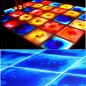 Floor tile with liquid