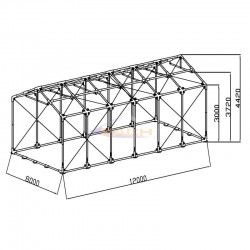 Carpa 12x8 xxl