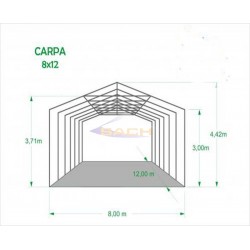 Carpa 12x8 XXL