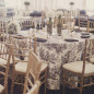 Table Overlay Toile de Jouy 180 