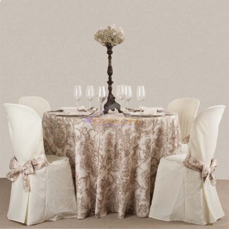 Mantel redonda Toile de Jouy 180