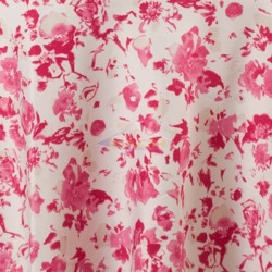 Round tablecloth with flowerdecoration 180