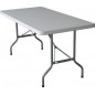 Mesa dobrável retangular 183x76cm