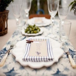 Caminho de mesa Toile de Jouy