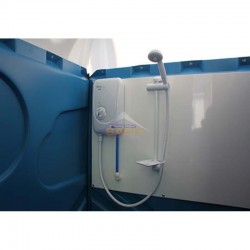 Cabina de ducha móvil con agua caliente