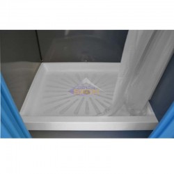 Cabina de ducha móvil con agua caliente