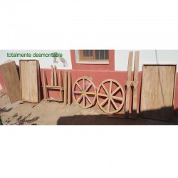Carrito de chuches en madera