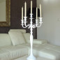 White chandelier 75cm with 5 arms White chandelier 75cm with 5 arms
