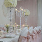 White chandelier 75cm with 5 arms White chandelier 75cm with 5 arms