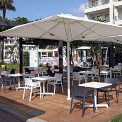 Parasol cuadrado profesional  4x4m