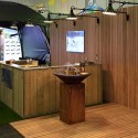 Balcão bar removível de madeira