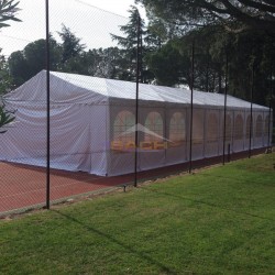 Tenda XXL 8x20 m, retardante de chamas