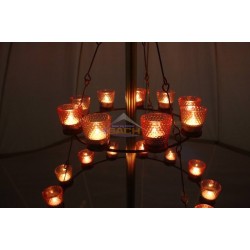 Lustre de velas duplo
