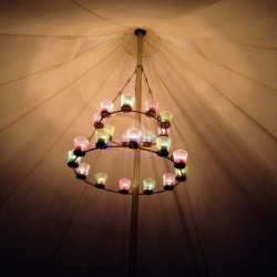 Lustre de velas duplo