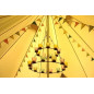 Round double candle chandelier