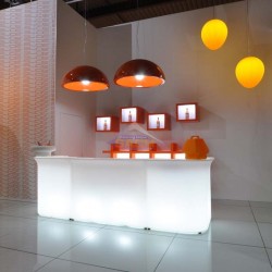 Straight illuminated resin bar, Breakline