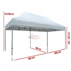 Carpa Plegable Aluminio 6x3 completa