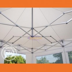 Tenda dobrável 5x5 m PROFESSIONAL Alumínio 50 mm, retardante de fogo.