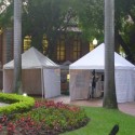 5x5m PVC PopUp Gazebo PROFESSIONAL Aluminium 40, with walls /  fire resistant.