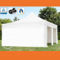 Carpa plegable de 5x5 m Aluminio ignífugo / paneles laterales opacas Carpa plegable de 5x5 m Aluminio ignífugo / paneles laterales opacas