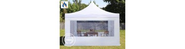 3x3m PopUp Fire proff-Gazebo Aluminium 40 mm